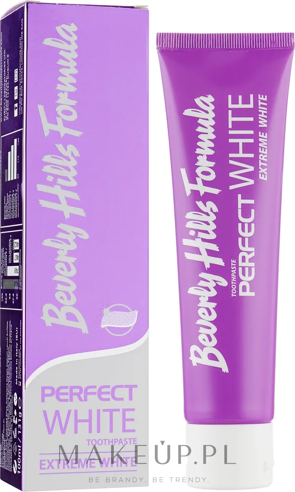 Зубная паста Beverly Hills Formula Perfect White Extreme White отбеливающая, со фтором, 100 мл