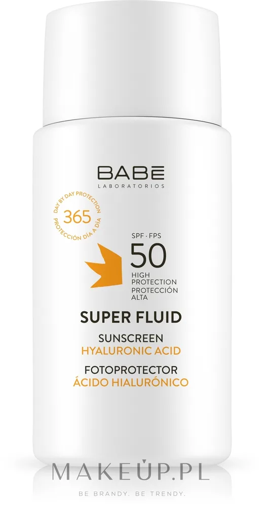 Суперфлюид солнцезащитный Babe Laboratorios Super Fluid SPF 50, для всех типов кожи, лёгкая текстура, 50 мл