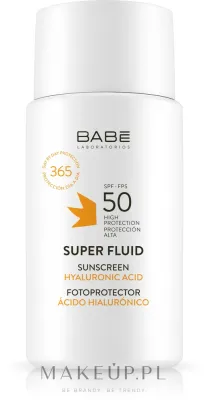 Суперфлюид солнцезащитный Babe Laboratorios Super Fluid SPF 50, для всех типов кожи, лёгкая текстура, 50 мл