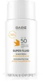 Суперфлюид солнцезащитный Babe Laboratorios Super Fluid SPF 50, для всех типов кожи, лёгкая текстура, 50 мл — фото 1