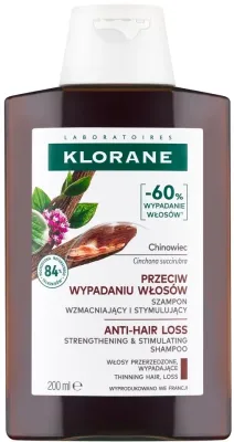 Шампунь укрепляющий Klorane Force Shampoo with Organic Quinine and Edelweiss с хиной и эдельвейсом, для тонких волос, 100 мл
