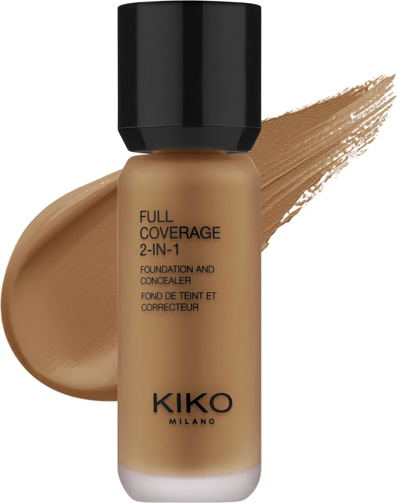 Тональное средство и корректор Kiko Milano Full Coverage 2 в 1, оттенок 55 - Warm Beige