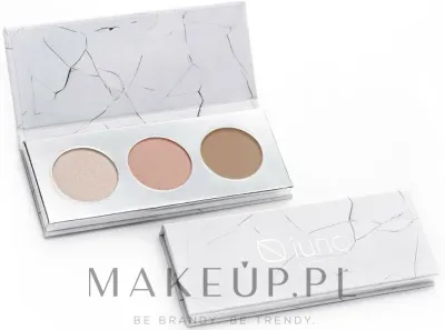 Палетка для контуринга лица Iuno Cosmetics с бронзером, хайлайтером и румянами