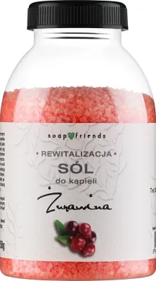 Soap&Friends Soap&Friends Cranberry Bath Salt - Соль для ванны Soap and Friends Cranberry Bath Salt «Клюква», с маслом авокадо