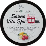 Soap&Friends Sauna Vita Spa Raspberry & Lemon — маска для лица с малиной и лимоном для сауны, 50 мл — фото 1