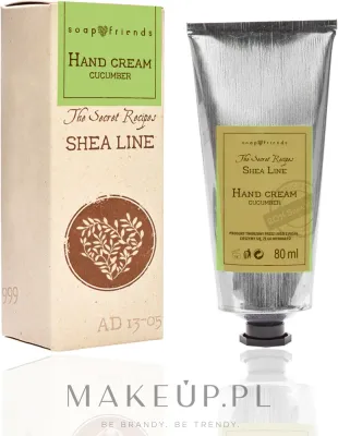Soap&Friends Soap&Friends Shea Line Hand Cream Cucumber - Крем для рук Soap and Friends Shea Line Hand Cream Cucumber «Масло ши и огурец», с маслом ши, 30 мл или