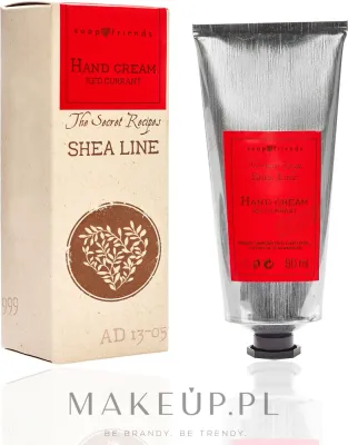 Крем для рук Soap&Friends Shea Line Red Currant с 20% масла ши и красной смородиной 80 мл