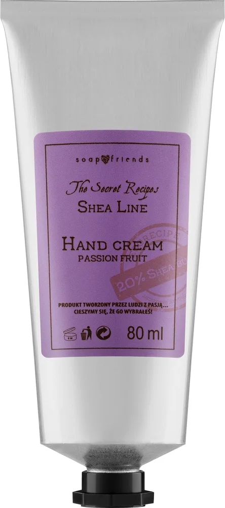 Крем для рук Soap&Friends Shea Line Passion Fruit с 20% масла ши и ароматом маракуйи 80 мл