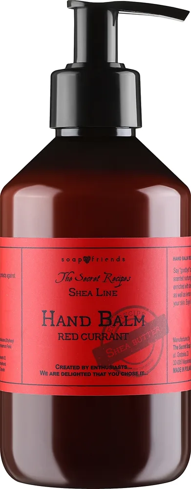 Soap&Friends Soap&Friends Shea Line Red Currant Hand Balm - Бальзам для рук Soap and Friends Shea Line Red Currant Hand Balm «Красная смородина», с маслом ши, 300 мл