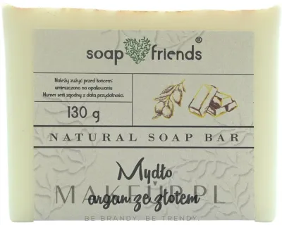 Мыло глицериновое Soap&Friends Argan аргана с золотом, 130 г