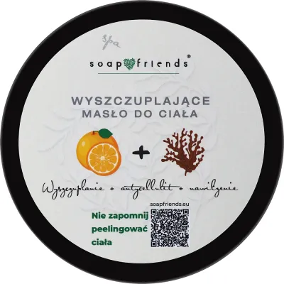 Soap&Friends Soap&Friends - Soap and Friends скраб для тела моделирующий Апельсин 200 мл, пилинг для тела с маслом ши и фукусом, цитрусовый