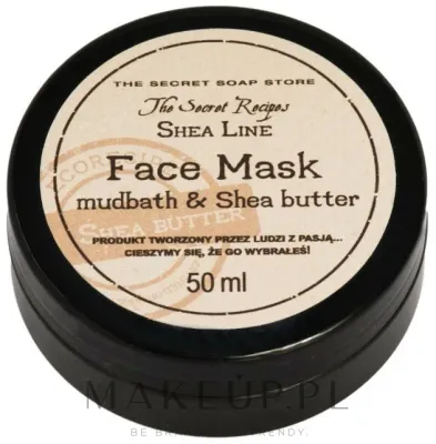 Soap&Friends Shea Line Mudbath & Shea Butter Mask — очищающая маска для лица с пелоидом и маслом ши, сужающая поры, 50 мл