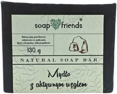 Мыло глицериновое Soap&Friends с активированным углём, 110 г