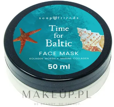 Soap&Friends Time For Baltic Face Mask — маска для лица с морским коллагеном, 50 мл
