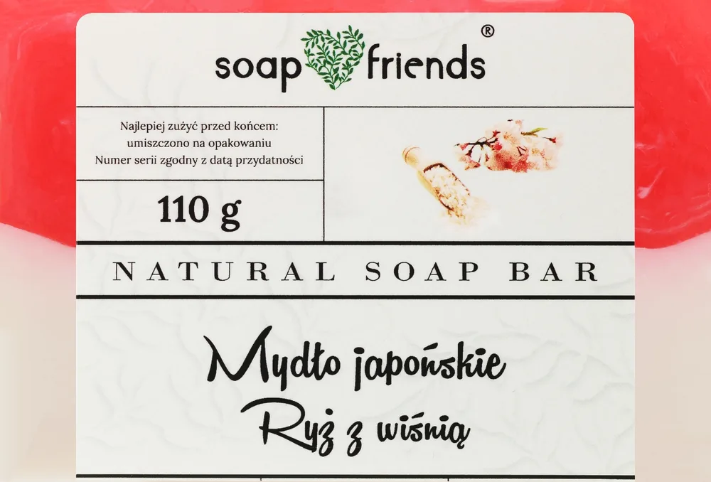 Мыло глицериновое Soap&Friends рис и вишня, 110 г