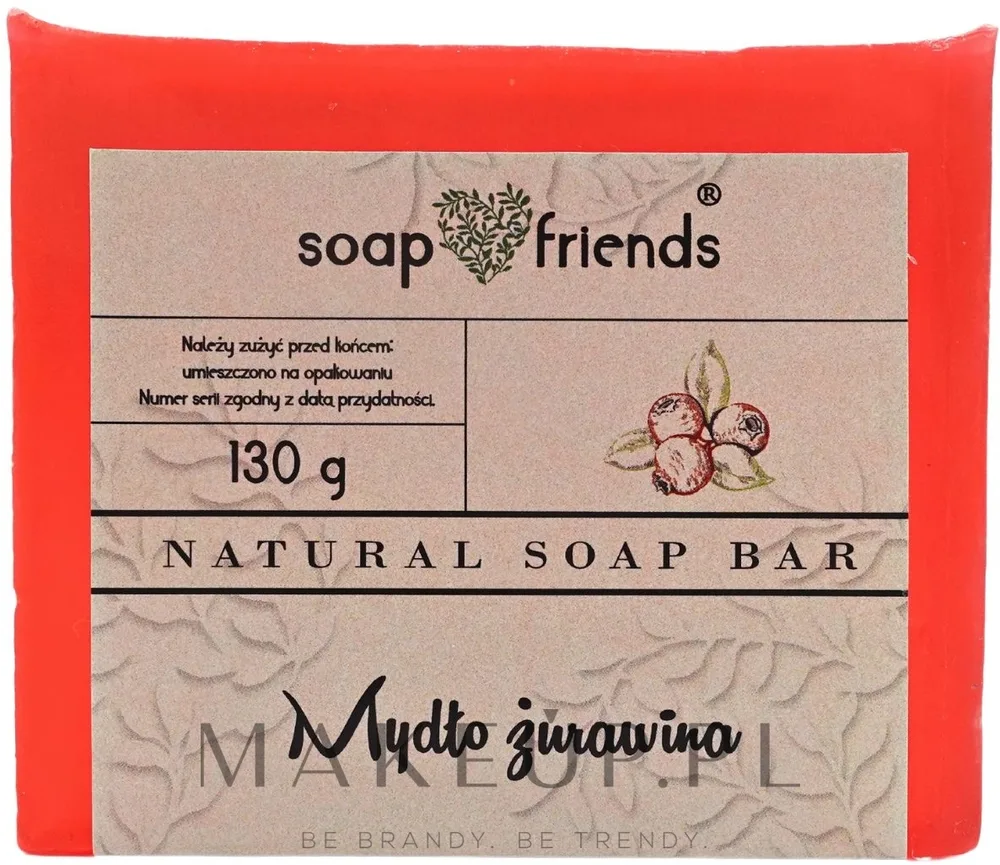 Мыло глицериновое Soap&Friends клюква, 110 г