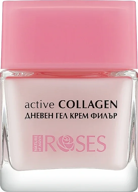 Крем-гель для лица Nature of Agiva Roses Active Collagen с коллагеном дневной 50 мл