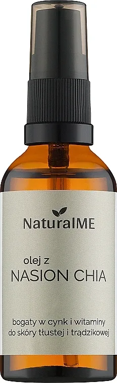 Масло семян чиа NaturalME 100% для кожи и волос холодного отжима 50 мл