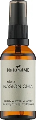 Масло семян чиа NaturalME 100% для кожи и волос холодного отжима 50 мл