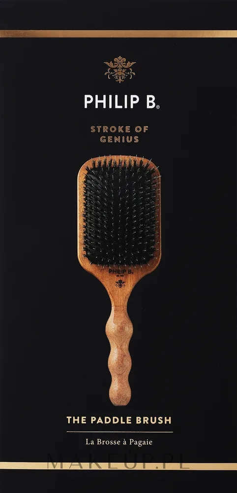 Плоская щётка для волос Philip B Paddle Hair Brush натуральная и нейлоновая щетина