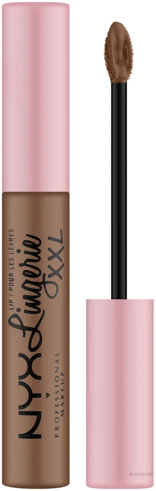 NYX Professional Makeup Matowa pomadka w płynie do ust - Жидкая помада для губ NYX Lip Lingerie XXL матовая, оттенок 29 - Hot Caramelo
