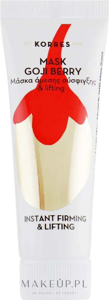 Korres Goji Berry Instant Firming & Lifting Mask — маска для лица с ягодами годжи и лифтинг-эффектом, 18 мл