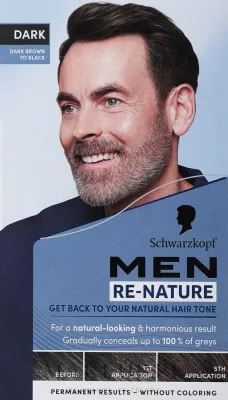 Крем для волос Schwarzkopf Re-Nature Men Re-Pigmentation Cream мужской, маскирующий седину