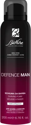 Пена для бритья для чувствительной кожи BioNike Defence Man Safe Shave, густая, 200 мл