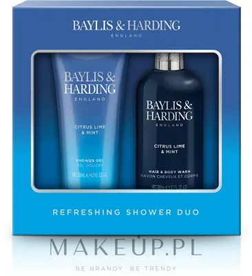 Набор для мужчин Baylis & Harding Citrus Lime & Mint гель для душа и средство для волос и тела с мятой 200+300 мл