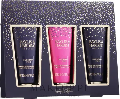 Набор кремов для рук Baylis & Harding Mulberry Fizz ароматизированные с глицерином 3x50 мл