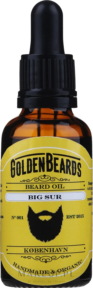 Масло для бороды Golden Beards Big Sur Beard Oil с маслами арганы, жожоба и абрикоса, 30 мл