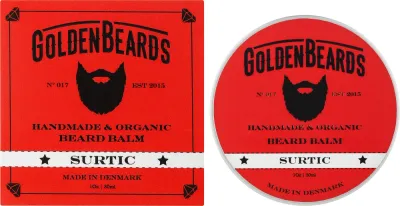 Бальзам для бороды Golden Beards Beard Balm Surtic смягчающий, с мятой и апельсином, 30 мл