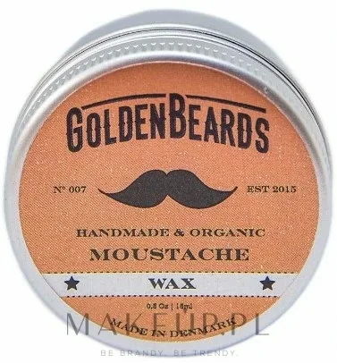 Воск для усов Golden Beards Moustache Wax с пчелиным воском, для укладки и ухода, 15 мл