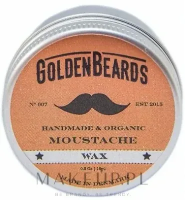 Воск для усов Golden Beards Moustache Wax с пчелиным воском, для укладки и ухода, 15 мл