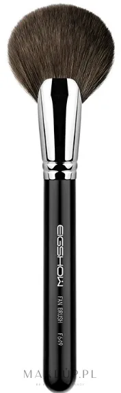Веерная кисть для пудры Eigshow Beauty Fan Brush F649 из козьего ворса