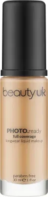 Тональный флюид Beauty UK Photo Ready Foundation кроющий, 30 мл