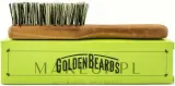 Щётка для бороды Golden Beards Vegan Beard Brush с ворсом из волокон агавы, из древесины груши — фото 2