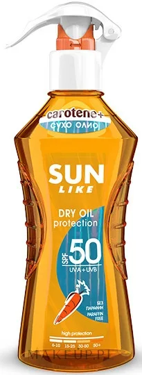 Солнцезащитное сухое масло-спрей для тела Sun Like Dry Oil SPF 50 для загара 200 мл