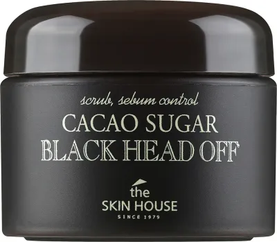 The Skin House Cacao Sugar Black Head Off скраб для лица сахарно-какаовый против чёрных точек, с экстрактом какао и алоэ, 50 мл