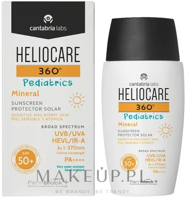 Гель солнцезащитный детский Cantabria Labs Heliocare 360 Pediatrics Mineral SPF 50+, минеральный, для лица и тела