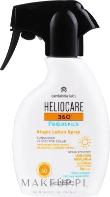 Бальзам солнцезащитный в спрее для детей Cantabria Labs Heliocare 360 Pediatrics Atopic Lotion Spray SPF 50 для атопичной кожи