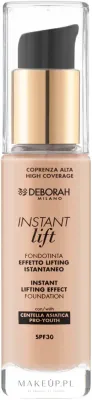 Тональный крем Deborah Instant Lift Foundation с эффектом лифтинга SPF 30, 30 мл