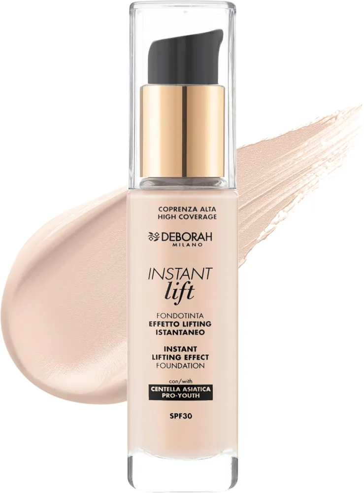 Тональный крем Deborah Instant Lift Foundation с эффектом лифтинга SPF 30, 30 мл, оттенок 0