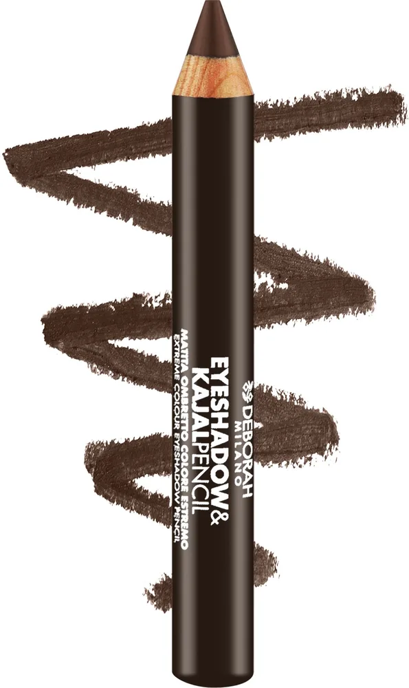 Тени для век Deborah Milano Eyeshadow & Kajal Pencil, оттенок 10 - Brown Finish Mat