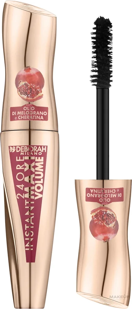 Тушь для ресниц Deborah 24Ore Instant Maxi Volume объём
