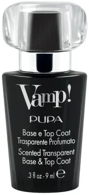База и топ для ногтей Pupa Vamp! Base e Top Coat, для стойкости и блеска, 9 мл