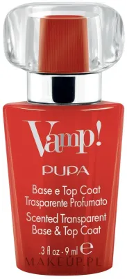 База и топ для ногтей Pupa Vamp! Base e Top Coat, для стойкости и блеска, 9 мл, оттенок 200