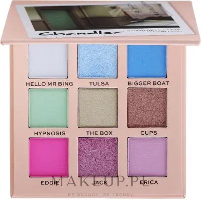 Палетка теней для век Makeup Revolution Friends X Revolution Chandler 9 оттенков