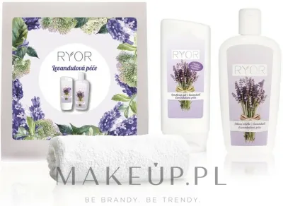 Набор Ryor Lavender Care гель для душа лосьон и полотенце с лавандой и макадамией 200+300 мл