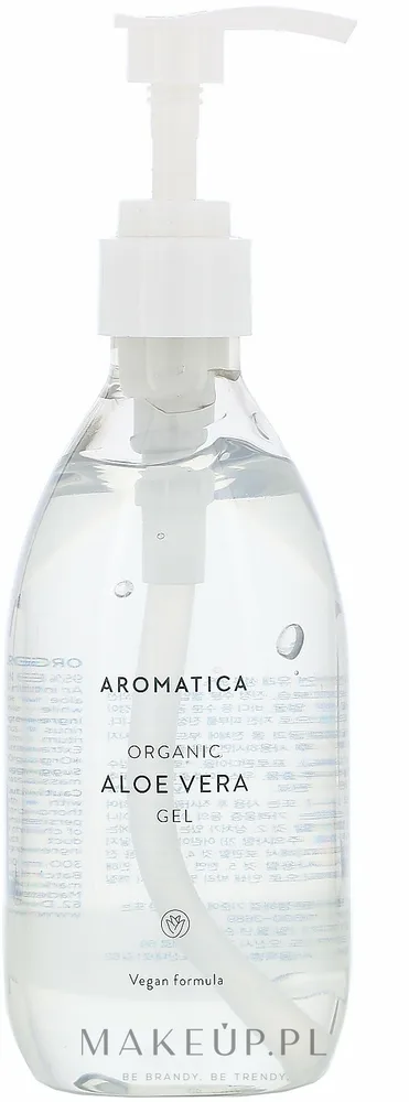 Органический гель для лица и тела Aromatica с 95% экстракта алоэ и розмарином 300 мл